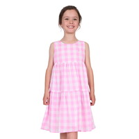 Thomas Cook Girls Amity Sleeveless Dress (T5S5411084) Pink/White [SD]