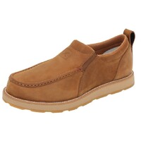 Twisted X Mens Cellstrech Wedge Slip-On Shoes (TCMCAX002) Lion Tan [SD]