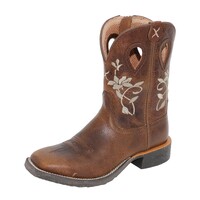 Twisted X Womens 9 Tech X 2 Zip Boots (TCWXTR018) Oiled Bomber/Oiled Bomber