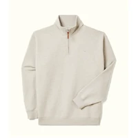 R.M.Williams Mens Mulyungarie 1/4 Zip Sweatshirt (KZ400BB02) Grey Marle [SD]