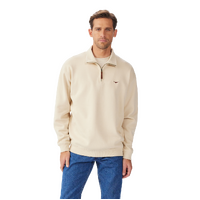 R.M.Williams Mens Mulyungarie 1/4 Zip Jumper (KZU00BB01) Sand