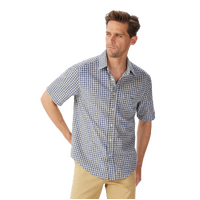 R.M.Williams Mens Johnson S/S Shirt (SHU11OS01) Blue