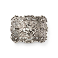 R.M.Williams Cloudbuster Trophy Buckle (BBM7DMT01) Antique Silver