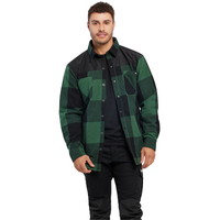 CAT Mens Block Check Insulated Shirt Jacket (8040001.14316) Pineneedle Black