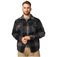 CAT Mens Buffalo Check Insulated Shirt Jacket (8040001) Pitch Black