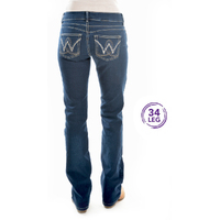 Wrangler Womens Mid Rise Carolina Breakaway Jeans (XCP2246494) [SD]