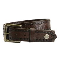 Wrangler Mens Gordon Belt (X2W1995BLT) Coffee [SD]