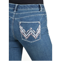 Wrangler Womens Arizona Q-Baby Booty Up Jeans (XCP2250898) Vintage Wash [SD]