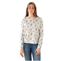 Wrangler Womens Bonnie L/S Tee (X3W2598955) Grey [SD]