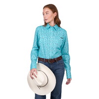 Wrangler Women Janice L/S Shirt (X5W2127338) Aqua [SD]