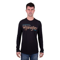 Wrangler Mens Liam L/S Tee (X5W1568247) Black [SD]