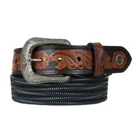 Wrangler Mens Monty Stretch Belt (X5W1976BLT) Tan/Black [SD]