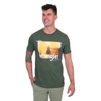 Wrangler Mens Andre S/S Tee (X5S1557394) Cypress [SD]