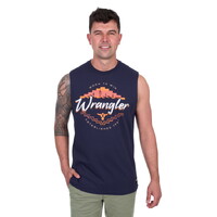 Wrangler Mens Mario Muscle Tank (X5S1572395) Navy [SD]