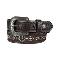 Wrangler Mens Brayson Belt (X5S1965BLT) Dark Tan [SD]