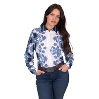 Wrangler Womens Linda L/S Shirt (X5S2126440) Blue [SD]