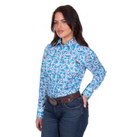 Wrangler Womens Alissa L/S Shirt (X5S2127439) Blue [SD]