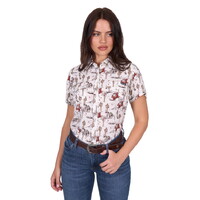 Wrangler Womens Celeste S/S Shirt (X5S2132436) Egret [SD]