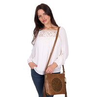 Wrangler Womens Daria L/S Blouse (X5S2538445) Ivory [SD]
