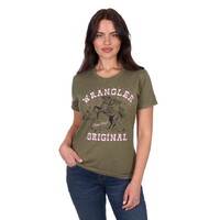 Wrangler Womens Jenny S/S Tee (X5S2598424) Khaki Marle [SD]