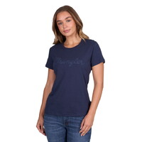 Wrangler Womens Texas S/S Tee (X5S2598460) Navy [SD]