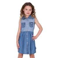 Wrangler Girls Joanna Sleeveless Dress (X5S5400459) Navy [SD]
