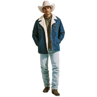 Wrangler Mens Cowboy Cut Original Fit Jeans (13MWZGH34) Bleach