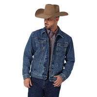 Wrangler Mens Classic Denim Jacket (112335728) Stonewash
