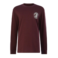 Hard Yakka Mens Heritage Icon L/S Tee (Y11489) Burgundy