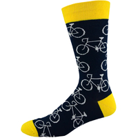 Bamboozld Mens Big Cycle Bamboo Socks (BBW16BIKER) Navy 7-11 [SD]