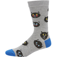 Bamboozld Mens Felix Bamboo Socks (BBS21FELIXR) Grey Marle 7-11 [SD]