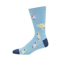 Bamboozld Socks Mens Cockatoo Bamboo Socks (BBS21COCKATOOR) Sky 7-11