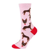 Bamboozld Socks Womens Kelpie Bamboo Socks (BBS23KELPIEW) Pink 2-8
