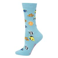 Bamboozld Socks Womens Aquarium Bamboo Socks (BBW20AQUAW) Sky 2-8