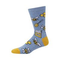 Bamboozld Socks Mens Honey Bunch Bamboo Socks (BBW22HONEYBUNCHK) Denim 11-14 [SD]