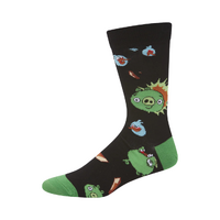 Bamboozld Socks Mens Angry Birds Bad Piggies Bamboo Socks (BBS21BADPIGGIESR) Black 7-11