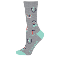 Bamboozld Socks Womens Top Mum Bamboo Socks (BBW23TOPMUMW) Grey Marle 2-8