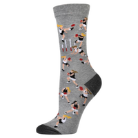Bamboozld Socks Womens AFL Bamboo Socks (BBS25AFLW) Grey Marle 2-8
