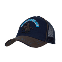 Pure Western Childrens Jamie Trucker Cap (P4W3906CAP) Navy/Tan OSFM [SD]