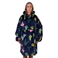 Pure Western Cactus Snuggle Hoodie (PCP2934SNU) Navy [SD]