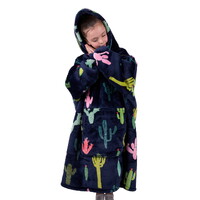 Pure Western Childrens Cactus Snuggle Hoodie (PCP7934SNU) Navy [SD]