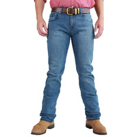 Ringers Western Mens Mitchell Classic Fit Straight Leg Jeans (117108003) Light Blue [GD]