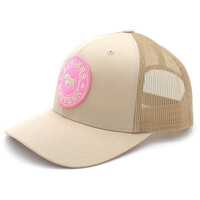 Ringers Western Signature Bull Trucker Cap (171120006) Bone with Pink & Bone Patch