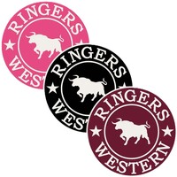 Ringers Western RW Small Round Stickers - 3 Pack (172124009) Multi 9cm x 9cm [GD]