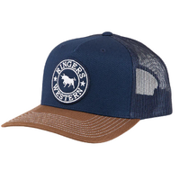 Ringers Western Unisex Signature Bull Trucker Cap (171120006) Navy/Chocolate OSFM