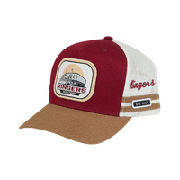 Ringers Western Big Rig Trucker Cap (723154RW) Burgundy/Clay OSFM [SD]