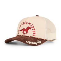 Ringers Western Lets Horse Around Trucker Cap (424029RW) Off White/Chocolate OSFM