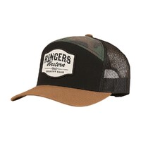 Ringers Western Country Club 7 Panel Cap (424037RW) Black/Camo OSFM