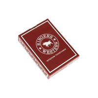 Ringers Western Saloon Deck Playing Cards (625004RW) Burgundy