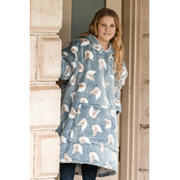 Thomas Cook Childrens Snuggle Hoodie (TCP7963SNU) Grey/Blue OSFM